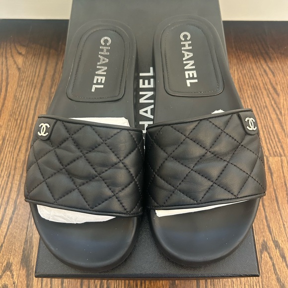 Chanel Lambskin Slides - Picture 3 of 6